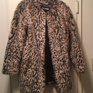 Leopard print coat